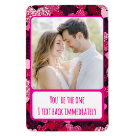 Íman Corações Cor-de-Rosa Cintilante Enviar Texto Imedi