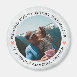 Íman Corações de Fotografias Personalizadas do dia de o