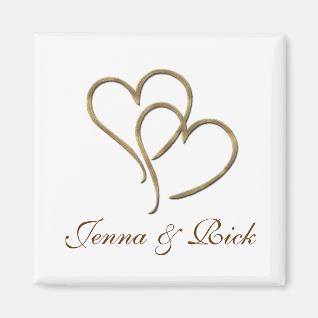 Íman Corações de ouro (Frente)