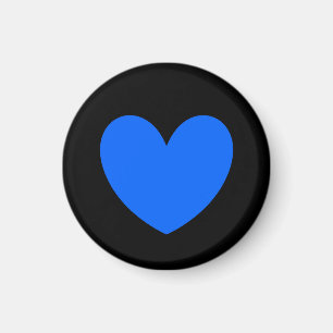 Íman Corações de polca azul em preto