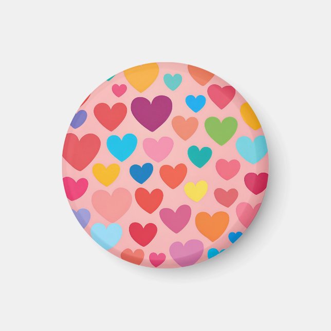 Íman Corações do dia de os namorados (Frente)