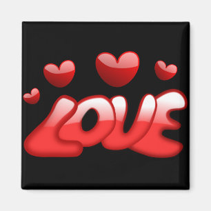 Íman Corações do vermelho do amor