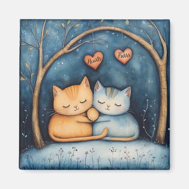Íman Corações e Bolores Felinos, Soulmates Ilustrados (Frente)