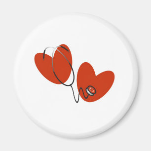 Íman Corações e Estetoscópio