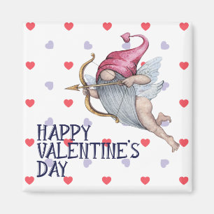 Íman Corações Engraçado Namorados Cupido Gnomo