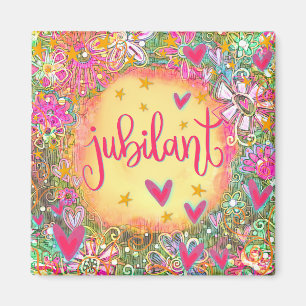 Íman Corações Florais Bonito Jubilantes Inspirividade
