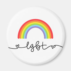 Íman Corações LGBT e arco-íris