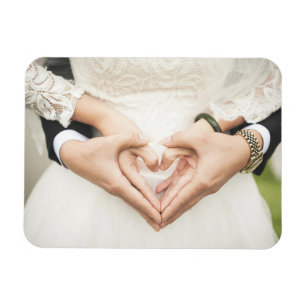 Íman Corações no Casamento das Mãos