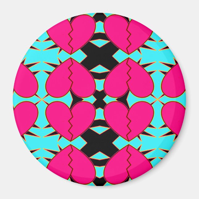 Íman Corações Quebrados Zig-n-Zag (Frente)