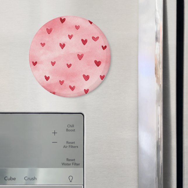Íman Corações Rosa Vermelho Amor   (In Situ (Fridge))