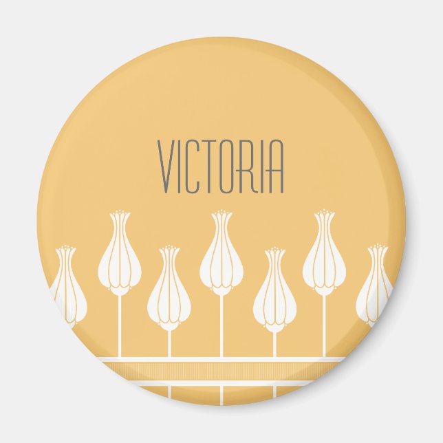 Íman Coral Art Deco (Frente)