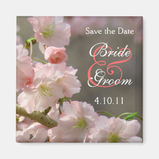 Íman Coral Cherry Bloosom Save-The-Date