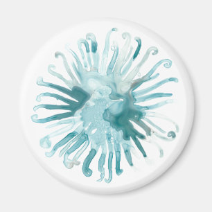 Íman Coral de Aquarela - Azul 2