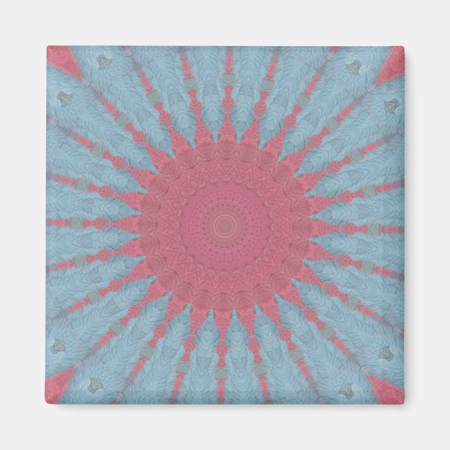 Íman Coral Rosa Starburst (Frente)
