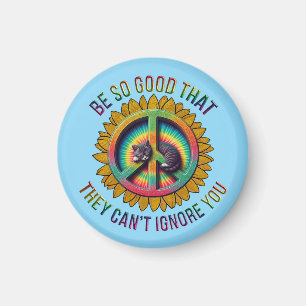 Íman Corante Personalizado de Hippie Tie Tie de Paz de 
