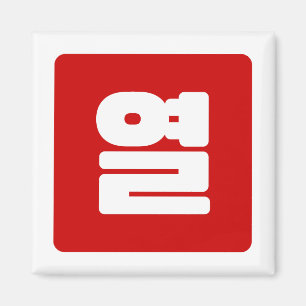 Íman Coreano Número 10 Dez 열 do Ano 】 Hangul
