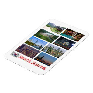 Íman Coreia do Sul - Mosaico - Magnet