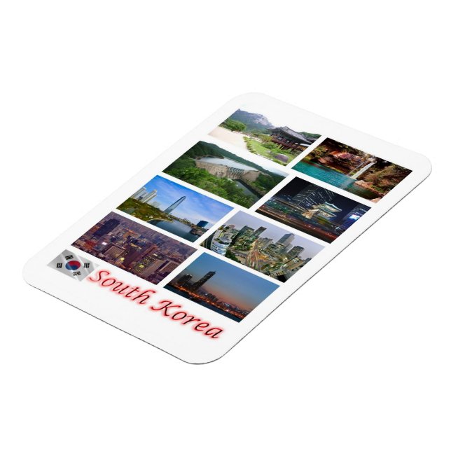 Íman Coreia do Sul - Mosaico - Magnet (Left Side)