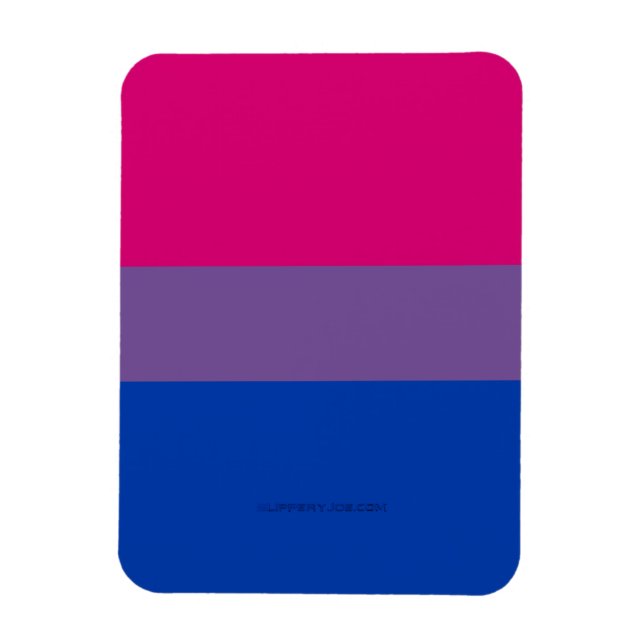 Íman Cores da bandeira do orgulho bissexual SlipperyJoe (Vertical)