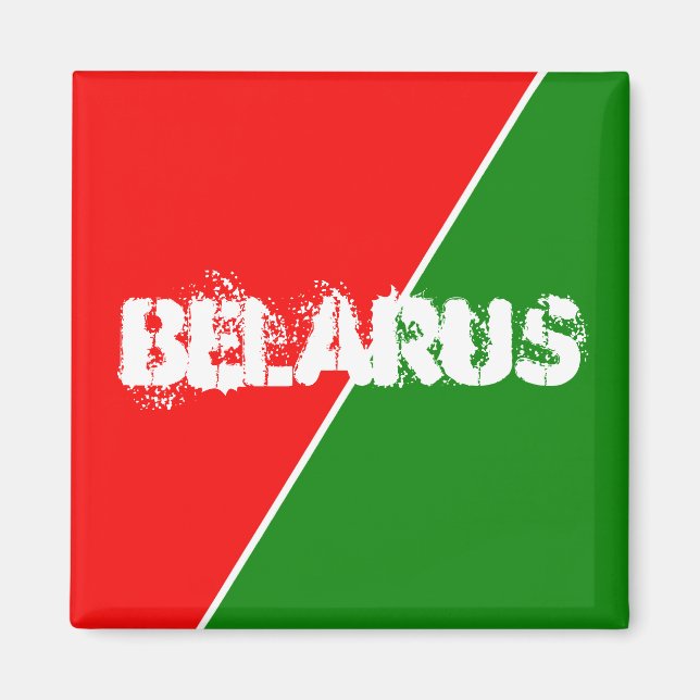 Íman Cores de Bandeiras Nacionais da Bielorrússia (Frente)
