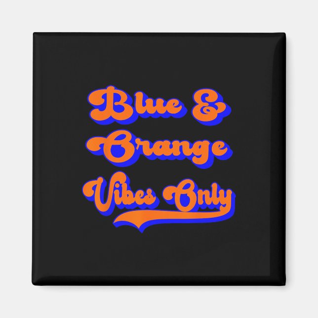 Íman Cores de Jogo da Equipe de Futebol Blue Orange (Frente)