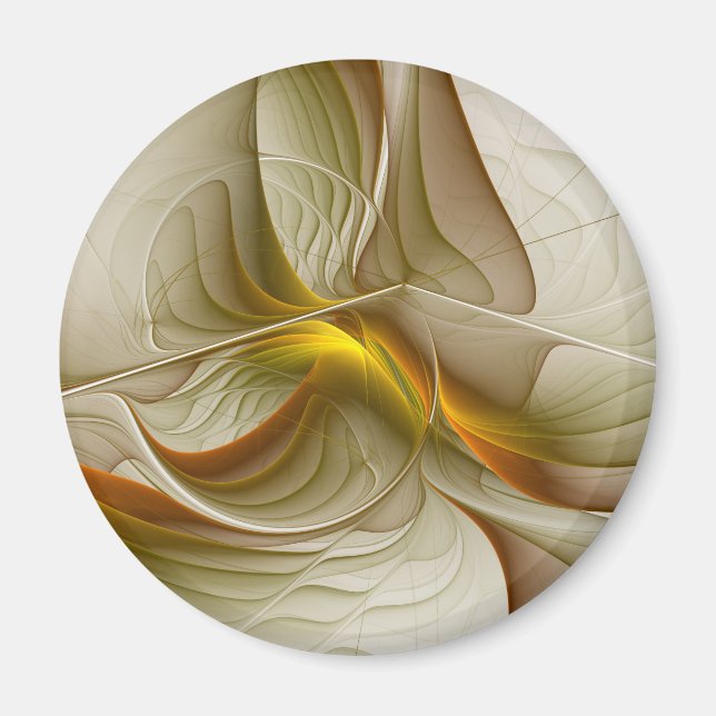 Íman Cores de metais de Precioso, arte fractal Abstrato (Frente)