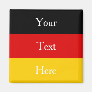 Íman Cores de Sinalizador Alemão Vermelho Negro Dourad