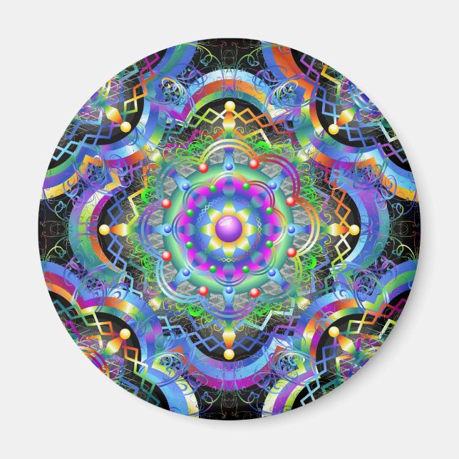 Íman Cores do Universo Mandala (Frente)