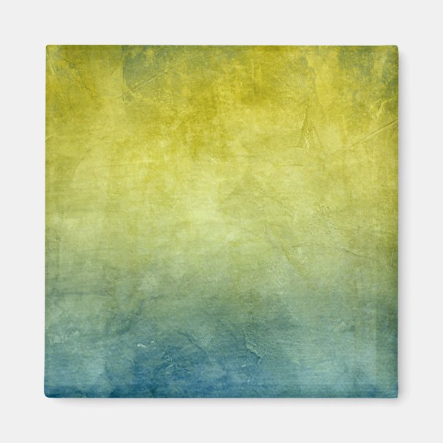 Íman Cores Grunge - Amarelo & Azul (Frente)