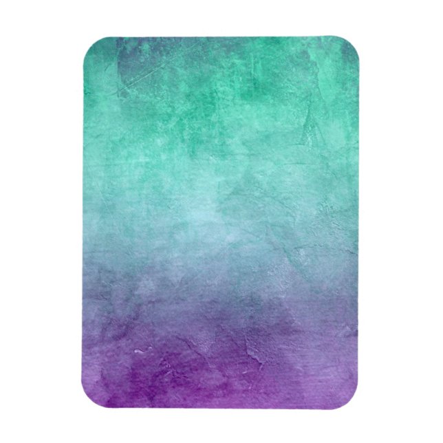 Íman Cores Grunge - Azul-verde & Roxo (Vertical)