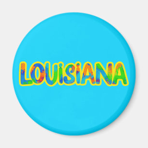 Íman Cores Louisiana de Madi Gras e Comida picante