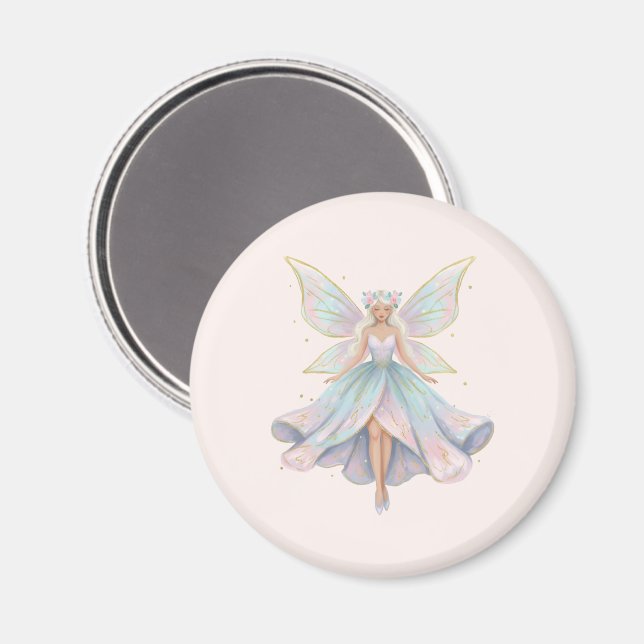 Íman Cores Pastéis de Anjo Mágico Fada (Front/Back)