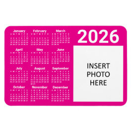 Íman Cores Personalizadas & Calendário Ímã de Foto Pers