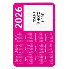 Íman Cores Personalizadas & Calendário Ímã de Foto Pers