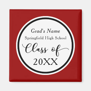 Íman Cores Personalizadas da Escola do Graduado