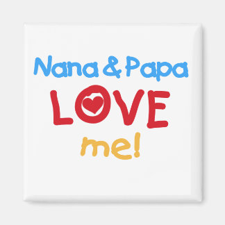 Íman Cores Primárias Nana e Papa me amam