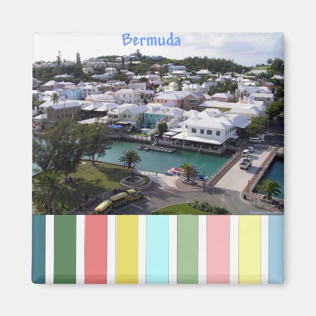 Íman Cores Tropicais das Bermudas (Frente)