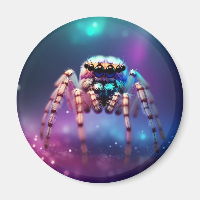 Íman Cores vibrantes de aranha salgada (Frente)