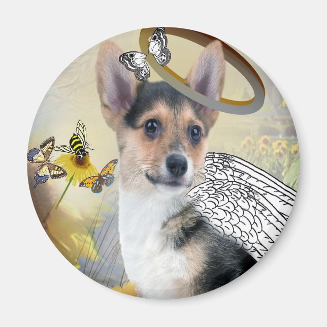 Íman Corgi Angel Magnets (Frente)