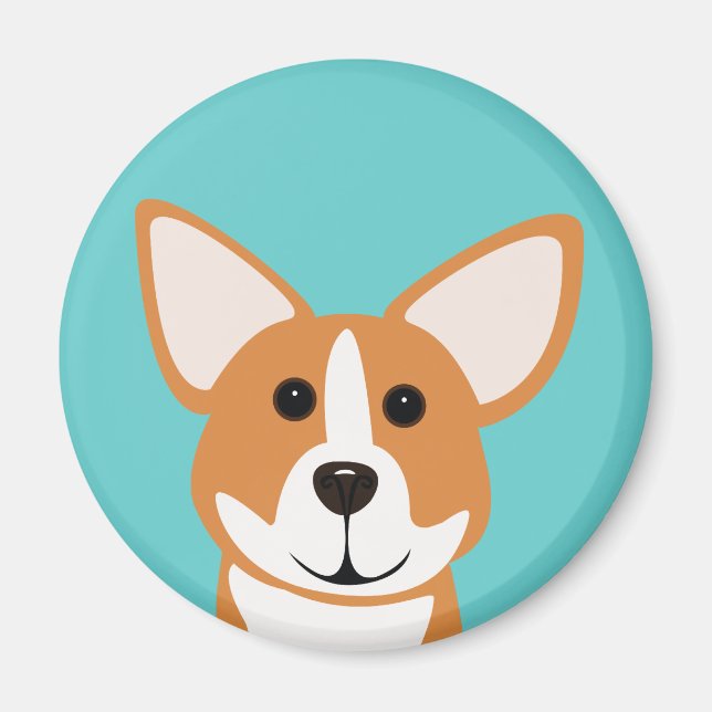 Íman Corgi Art Magnet (Frente)
