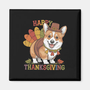 Íman Corgi Cachorro de Ação de Graças Peru