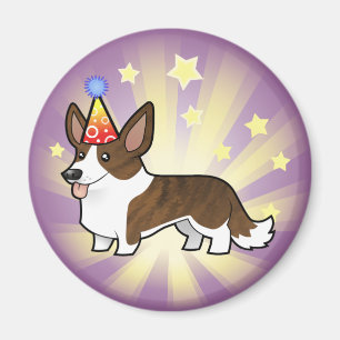 Íman Corgi de Galês do casaco de lã do aniversário