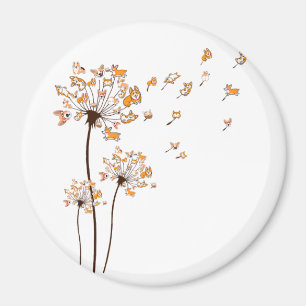 Íman Corgi Flower Dandelion Camisa Cão Cachorro