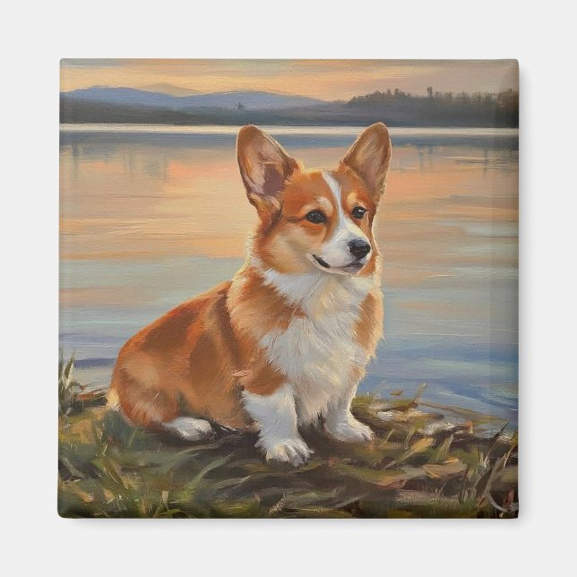 Íman Corgi Galês de Pembroke (Frente)