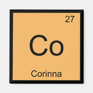 Íman Corinna Nome Química Elemento Tabela Periódica
