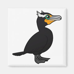 Íman Cormorant Dobro-com crista de Birdorable