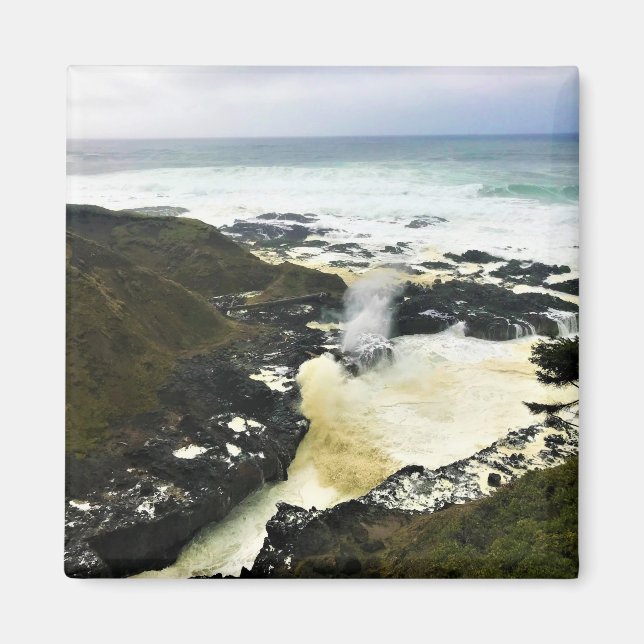 Íman Corno de pouso, Cabo Perpétua, Costa do Oregon (Frente)