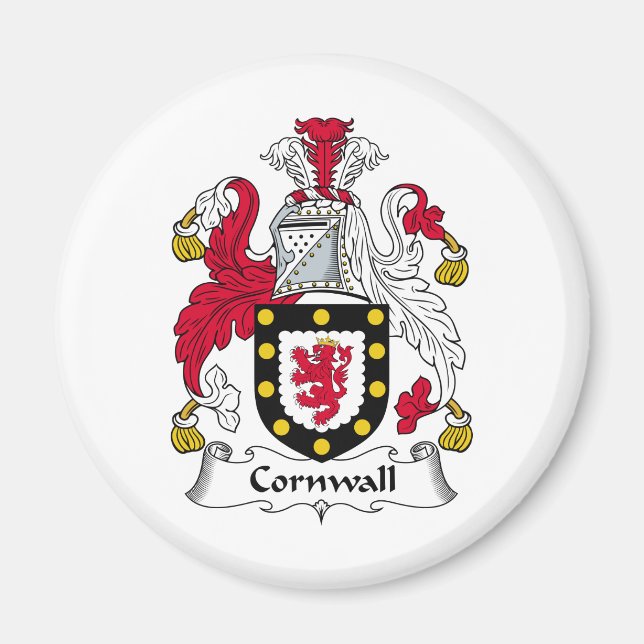 Íman Cornwall Family Crest (Frente)