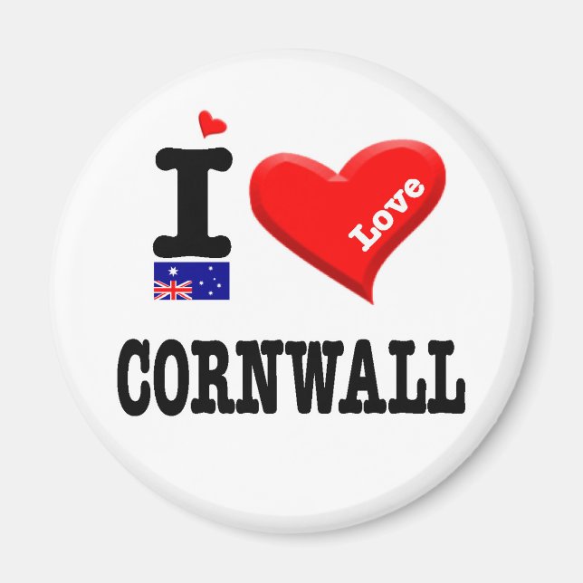 Íman CORNWALL - I Love (Frente)