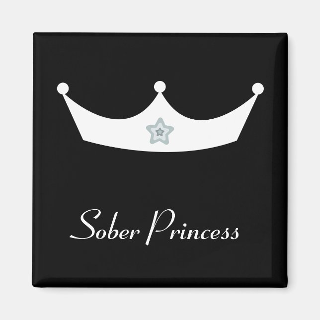Íman Coroa branca Sober Princesa Magneto (Frente)